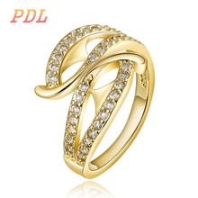 PDL Brand rings Famous brand tungsten ring beautiful rose gold pearl ring