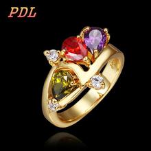 PDL Brand rings for men exaggeration tungsten ring for women blue rings