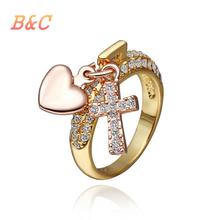 B&C Brand wedding ring least new big rings for women cheap white tungsten ring