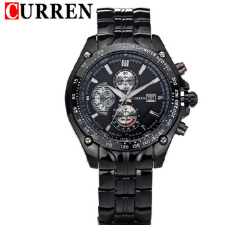 Relogio masculino Curren марка серебро изображение стальной браслет мужчины наручные часы аналоговые кварцевые швейцарские часы мужчин свободного покроя часы