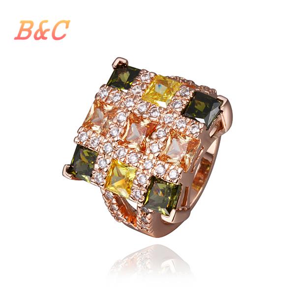 B C Brand wedding rings European style tungsten ring hot sale yellow gold ring