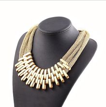 N408 NEW Bohemia Style Hand woven Bib Statement Collar Beaded Choker Necklace Fashion Jewelry For Women