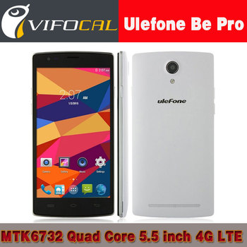 Оригинал uleFone быть Pro 5.5 дюймов MTK6732 четырехъядерных процессоров андроид 4.4 4 г LTE мобильный телефон 2 ГБ оперативной памяти 16 ГБ ROM 13.0MP камера телефон в наличии