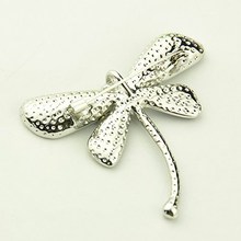 10pcs colorful charms wedding Dragonfly Brooches Mosaic Sea Shell Rhinestone find DIY Jewelry Platinum Color Dragonfly