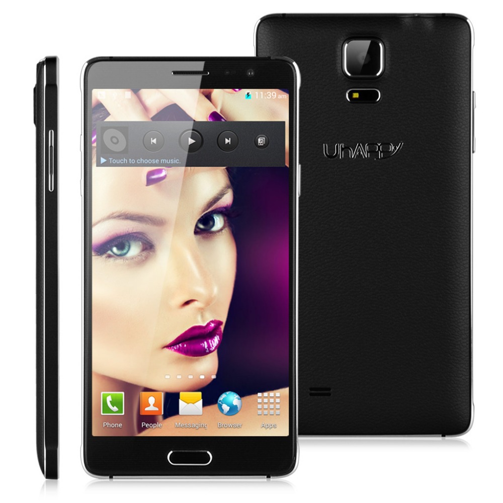 UHAPPY 570 Android 4 4 2 MTK6582 Quad Core 1 3GHz Multi point Screen 5 7