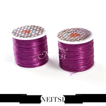 Neitsi 1pc Stretchy Jewelry Elastic Treads line Crystal line for Hair Extension Hair Tools Accessories Purple