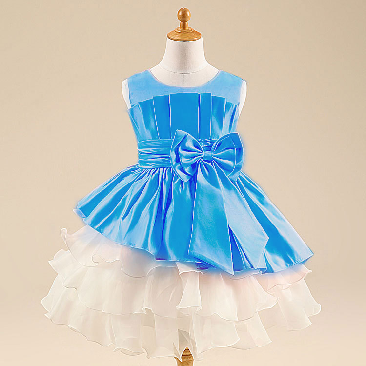 2015 New Kids Cocktail Dress 5 Colors 2-10 Ages Girls Formal Dresses ...