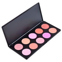 New Arrival 10 Color Makeup Cosmetic Blush Blusher Powder Palette Make Up Palette Set #1JT