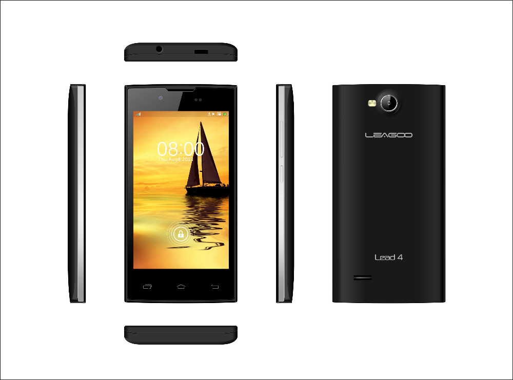4 Original Leagoo lead4 Lead 4 Mobile Phone MTK6572 Dual core 512B 4GB Dual Camera 3MP