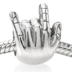 Free Shipping 1Pc Fashion European 925 Hand Silver Bead Alloy Bead Charm Fit pandora bracelets bangles