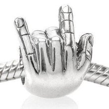 Free Shipping 1Pc Fashion European 925 Hand Silver Bead Alloy Bead Charm Fit pandora bracelets & bangles Jewelry H147