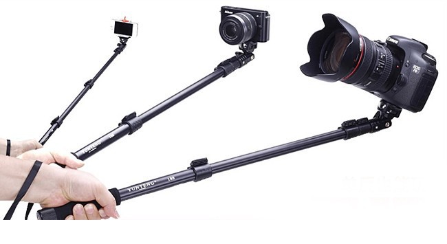 Free Shipping Top Quality Yunteng 188 Portable Handheld Telescopic Monopod Tripod For Cameras Cell Phones With