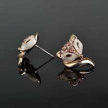 2015 Fashion Earrings for Women Gold Plated Rhinestone Crystal Eardrop Hook Stud Earrings Ear Brincos Jewelry