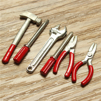 : Buy 1:12 Scale Miniature Dollhouse Set of Metal Tools Garden Shed 