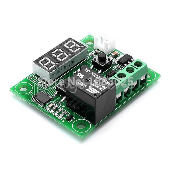 for DC12V Digital Cool Heat temp Thermostat Thermometer Temperature Control On Off Switch 50 110C Temperature