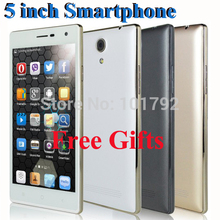 6 Free Gifts Unlocked Quad Cores MT6582 Smartphone GPS+3G+GSM 4.5 Inches 5″ Android 4.4 ROM 4GB Cell Phone Smartphone Freeship