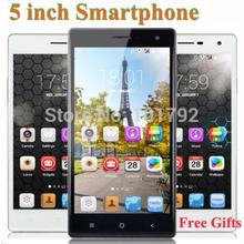 Original Unlocked Quad Cores MT6582 V5 Smartphone GPS+3G+GSM 4.5 Inch 5″ Android 4.4 ROM 4GB Cell  Mobile phone+6 Free Gifts