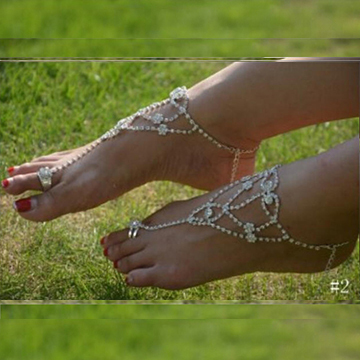 Women sexy rhinestone barefoot sandals foot bracelet Bridal accessories jewelry foot bracelet beach foot jewelry 109305