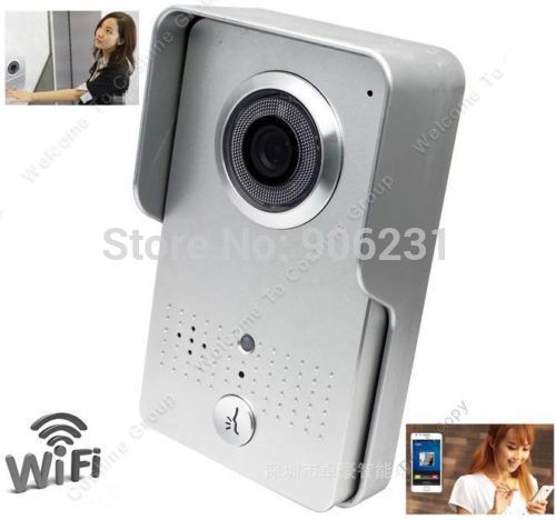 Free shipping Remote Wireless Wifi Door Intercom Doorbell Alarm Camera w Smartphone Control