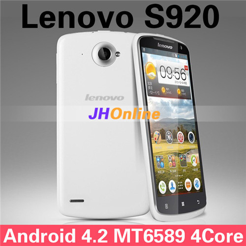 Original Lenovo S920 Mobile phone 5 3 1280x720 MTK6589 Quadcore1 2G 1G RAM 4G ROM 3G