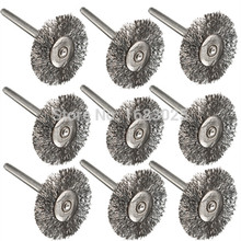 3pcs/lot Steel Wire Wheel Brushes for Dremel Accessories For Rotary Tools  dremel wire wheel dremel accessories rotary tool mini