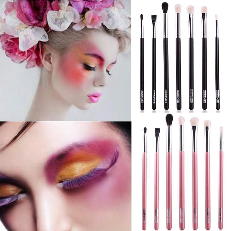 7 pcs Top Quality pincel maquiagem Professional EyeShadow Makeup Brushes Set Handle Cosmetic Eyeshadow Brush Kits