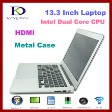 Intel i7 Dual Core Quad Threads CPU 13.3 Inch Laptop Notebook Computer, 2GB RAM, 64GB SSD, Webcam, Wifi, 8400Mah Battery