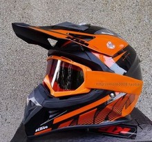 Free Shipping 2015 latest KTM off road motocross helmet full helmet capacete helmet goggles
