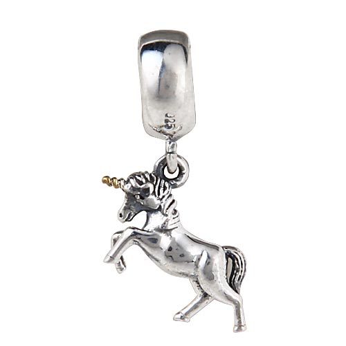 Free Shipping 1pc 100 925 Sterling Silver fits pandora Bead Unicorn Pendant Fit Biagi Bracelet SS2767