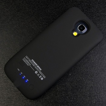 3000 мАч внешнее зарядное устройство резервного копирования флип кожаный чехол пакет зарядное устройство для Samsung S4 мини i9190 BC257B-SZ