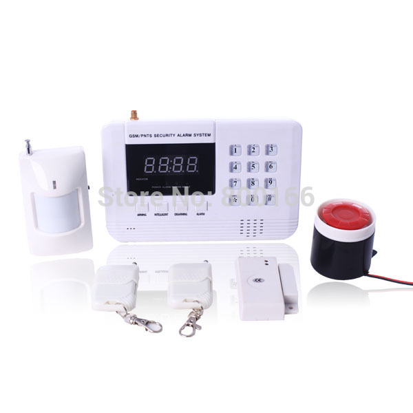 Intelligent Mobile call home burglar Alarm System Support SMS and dialing alarm wireless home security gsm