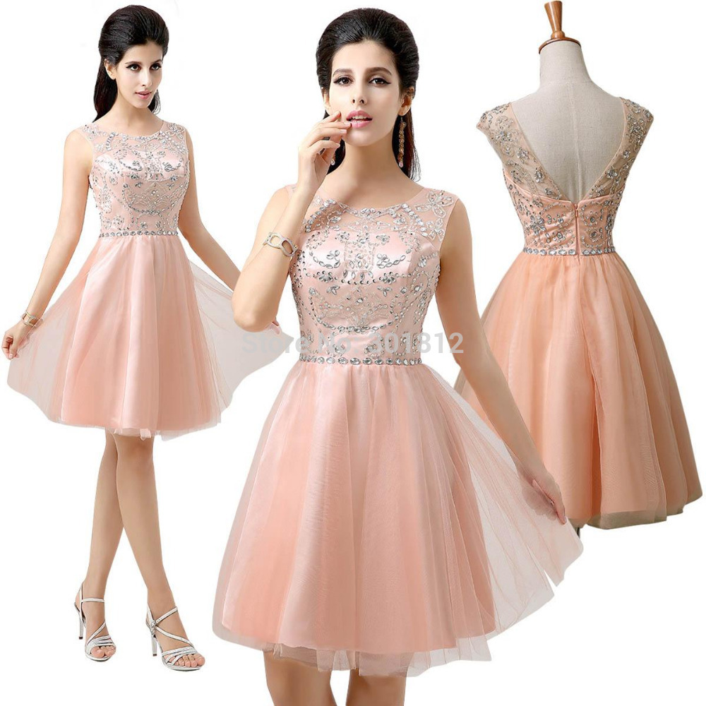 -Image-Blush-Short-Prom-Dresses-Under-100-A-line-Tulle-Capped-Sleeves ...