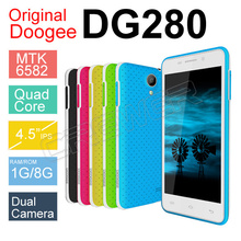 DOOGEE LEO DG280 MTK6582 Quad Core Mobile Phone 4.5″ IPS GSM WCDMA 1GB RAM+8GB ROM 5.0MP+13.0MP Camera Android 4.4 OS 1800mAh