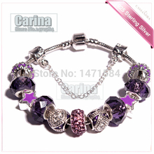 6 color 18 21cm Fashion style Five Star beads fit Pandora style bracelet for women fashion