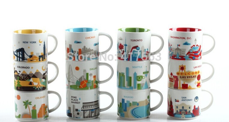 HOT HOT Perfect Classic United States City Cup Ceramic cup Coffee cup mug