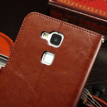 Mobile Phone Accessories Leather Wallet Case For Huawei Ascend Mate 7 Stand With Magnetic Buckle Cover