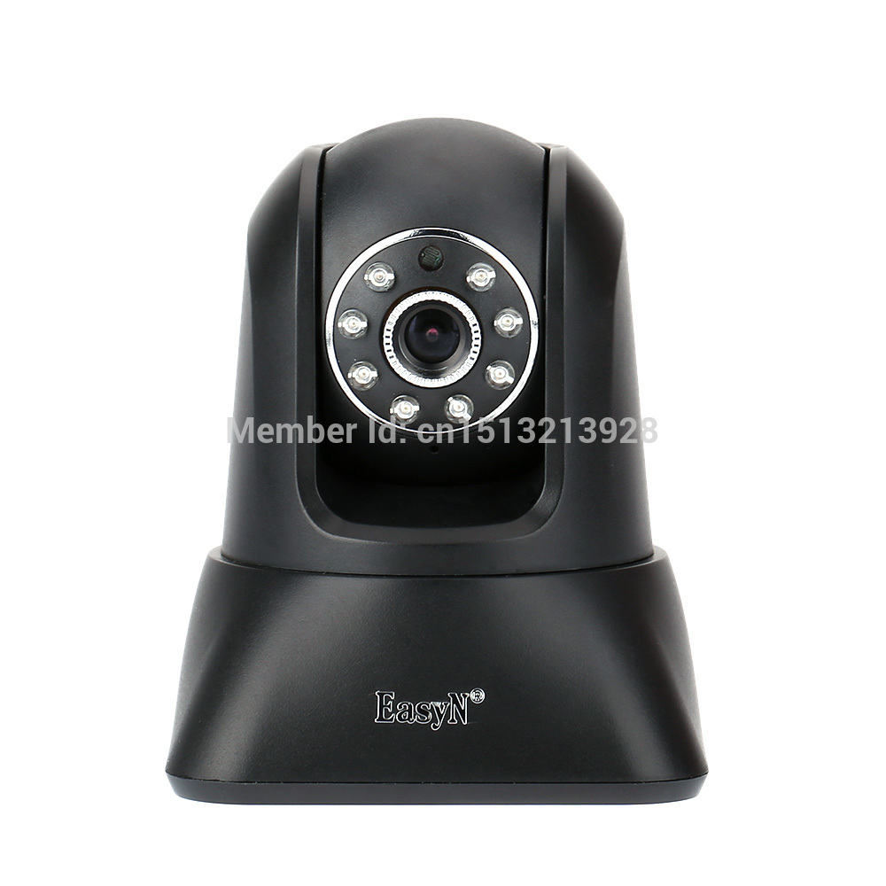 EasyN Wireless Surveillance Indoor P2P Wifi IP Camera 0 3 Megapix Pan Tilt Plug Play Smartphone