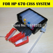 SELLING!Continuous Ink Supply System for hp670 Or ciss system for hp 670 For HP printer 3525 5525 4615 4625 6525 arc chip