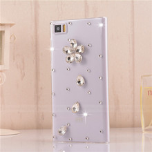 2015 new original Floral diamond Case For xiaomi mi3 luxury Mobile Phone Accessories Rhinestone Crystal bling