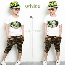New summer boy camouflage T shirt baby clothes children wear short sleeved t shirts 2 7t