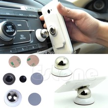 J35 Free Shipping 360 Degrees Magnetic Car Dash Mount Ball Dock Holder For iPhone PDA Tablet