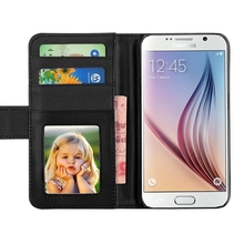 New Arrival Retro Leather Case for Samsung Galaxy S6 Accessories Wallet Stand +Photo &Card Slot Flip Luxury Cover S6 TOP quality