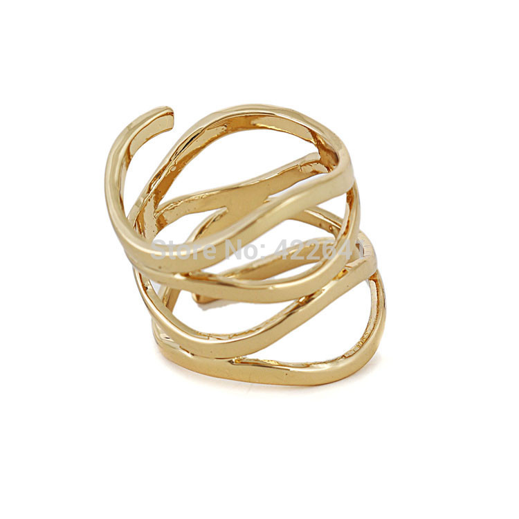 Rings-For-Women-Simple-Gold-Plated-Wedding-Fashion-rings-women ...