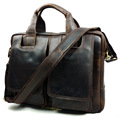 New Men's Business Bags Crazy Horse Leather Briefcase Fashion
