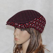 Color block decoration woolen forward cap duckbill cap beret cap fashion sunbonnet spring and autumn casual