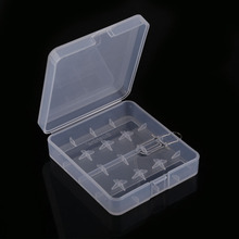 1PCS 18650 Plastic Transparent White Battery Case Holder Storage Box New