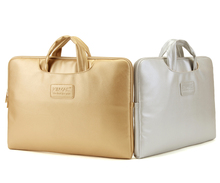 Kinmac Leather laptop bags for men women shoulder Laptop sleeve bag 14 case for macbook air