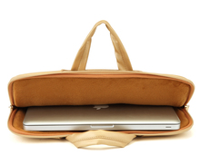 Kinmac Leather laptop bags for men women shoulder Laptop sleeve bag 14 case for macbook air