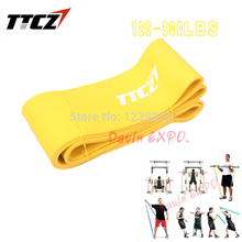 New 10.1cm Width Resistance Bands Exercise Tubes Latex Body Training Bands Fitness Crossfit Power Lifting Strengthen Muscles