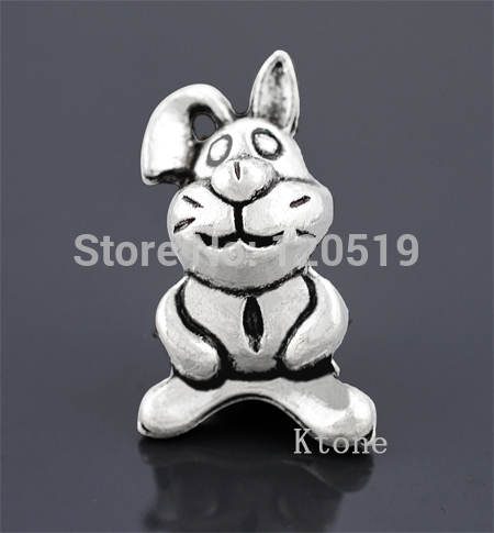 2015New Arrival 925 Silver Bead Bugs Bunny Rabbit Beads Fit Pandora Charms Bracelets Bangles DIY Jewelry